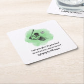 Men's Baseball Hitting 50th Birthday Rechteckiger Pappuntersetzer (angewinkelt)