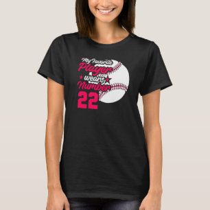 Mens Baseball Mütter Tag Meine Lieblings-Baseball  T-Shirt