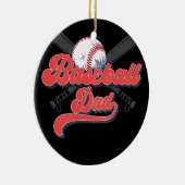 Mens Baseball Vater für Männer Proud Baseball Vate Keramik Ornament (Rechts)