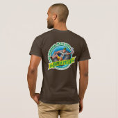 Mens Basic Bella Leinwand (braun) T-Shirt (Schwarz voll)