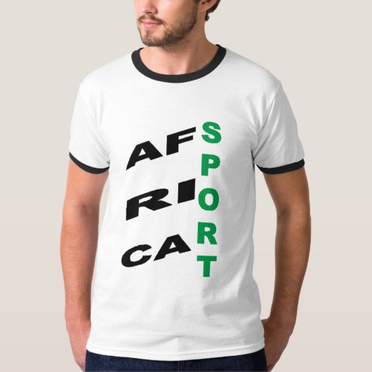 Men's Basic Ringer T-Shirt  DESIGN  AFRICA  SPORT  (Vorderseite)