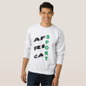 Men's Basic Sweatshirt ash  DESIGN  AFRICA SPORT  (Vorne ganz)
