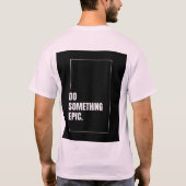 Men's Basic T - Shirt für eine Anweisung (Rückseite)