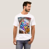 Mens Basic Tee Shirt wie Social Media (Vorne ganz)