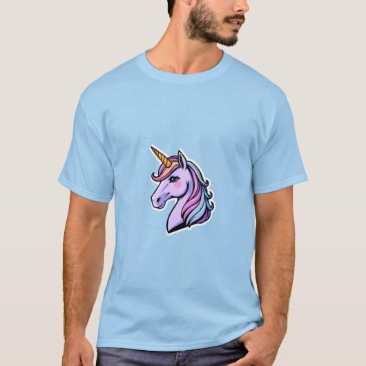 Mens basic unicorn t Shirt (Vorderseite)