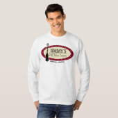 Men's Basic White JOTT Logo Long Sleeve T-Shirt (Vorne ganz)