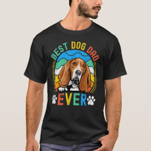 Mens Basset Hound Bester Hund Vater je Vater T-Shirt