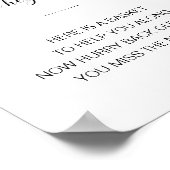 Mens Bathroom Basket Elegantes Hochzeitszeichen Poster (Ecke)