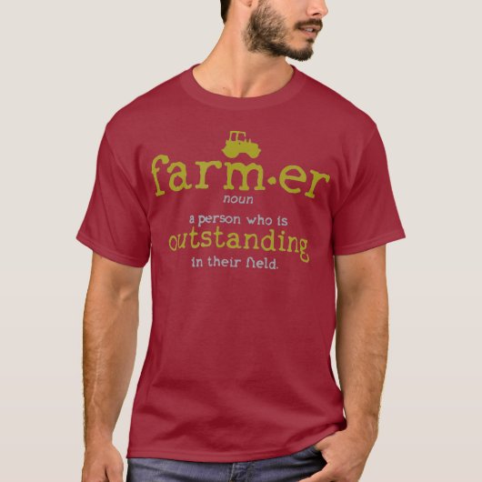 Mens Bauer Definition Wörterbuch "Hasenfarm" T-Shirt (Vorderseite)