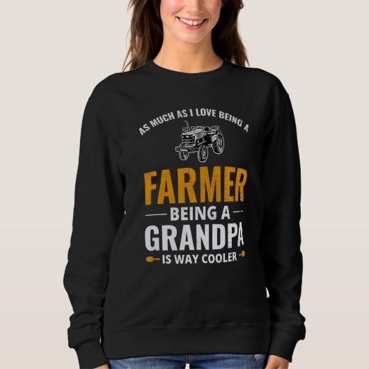 Mens Bauer Großzüchter Landwirtschaft Rancher Agri Sweatshirt (Vorderseite)