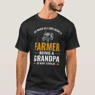 Mens Bauer Großzüchter Landwirtschaft Rancher Agri T-Shirt