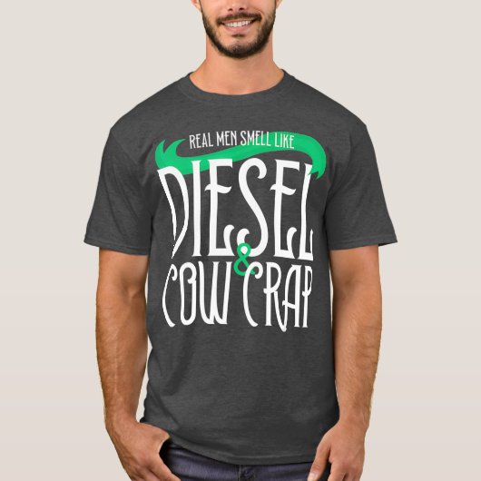 Mens Bauer Traktor Funny Farm T-Shirt (Vorderseite)