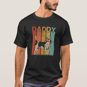 Mens Beagle Dog Retro Style Vintag Daddy Graphic T-Shirt