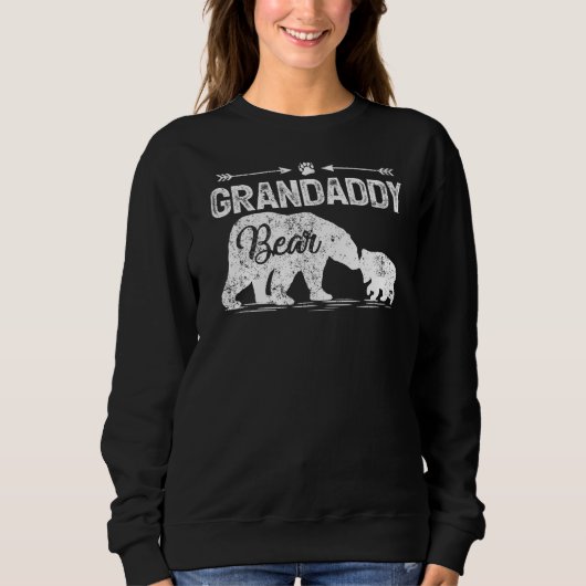 Mens Bear Animal Matching Grandaddy Bären Vater Sweatshirt (Vorderseite)