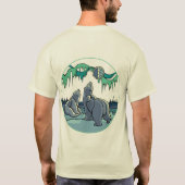 Men's Bear Art T - Shirt Bio Bären Art Shirt (Rückseite)