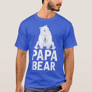Mens Bear Family Papa Vater Papa Animal Papa Bear T-Shirt