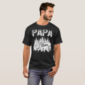 Mens Bear Retro Style Family Match Papa Bär F T-Shirt (Vorne ganz)