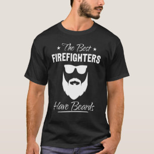 Mens Bearded Firefighter Die besten Feuerwehrmänne T-Shirt