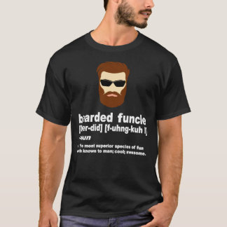 Mens Bearded Funcle Shirt Funny Oncle Definition T