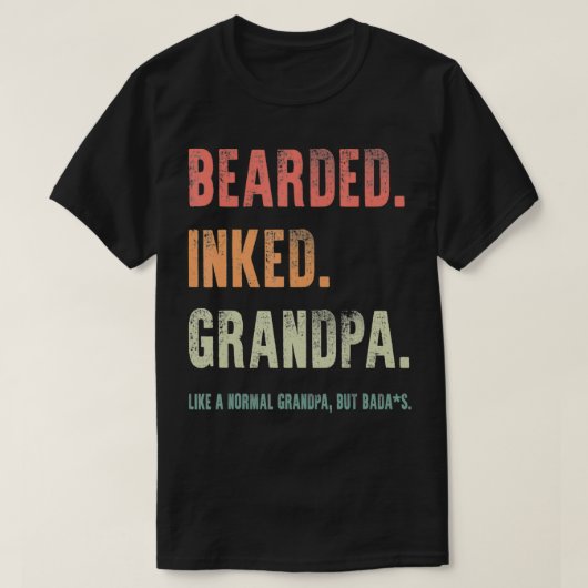 Mens Bearded Grandpa wie ein normaler Großvater F T-Shirt (Design vorne)