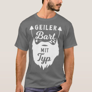 Mens Bearded Men with Full Beard Statement Saying T-Shirt