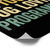Mens Bearded Tattooed Dog Lovin Programmer Bart A Poster (Ecke)