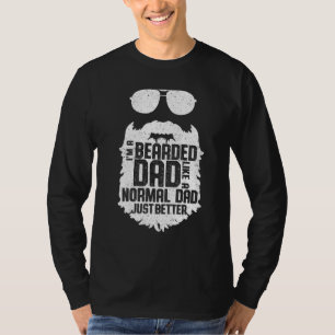 Mens Bearded Vater Bart Spaß Vatertag 2 T-Shirt