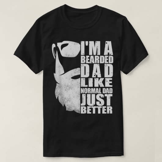 Mens Bearded Vater Funny Einzigartiger Bart Mens V T-Shirt (Design vorne)
