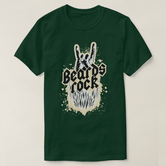 Mens Beards Rockbärte sind coole Bärenhalter T-Shirt (Design vorne)