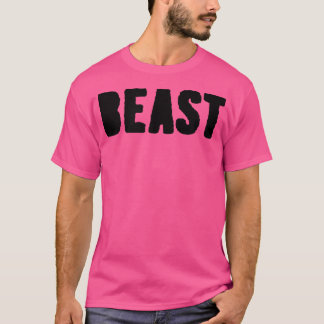 Mens BEAST Gym Fitness Workout Bodybuilding Motiva T-Shirt