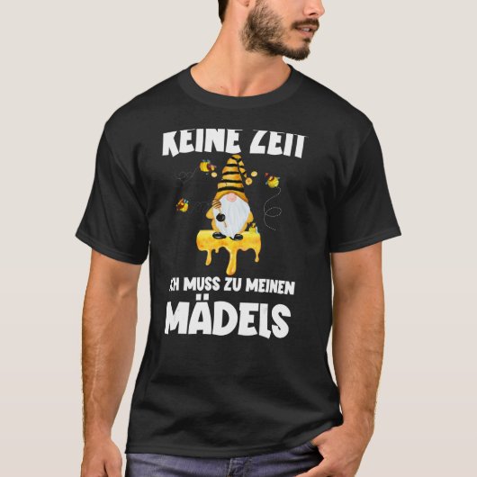 Mens Beekeeper Keine Zeit Ich Muss Zu Mädel T-Shirt (Vorderseite)