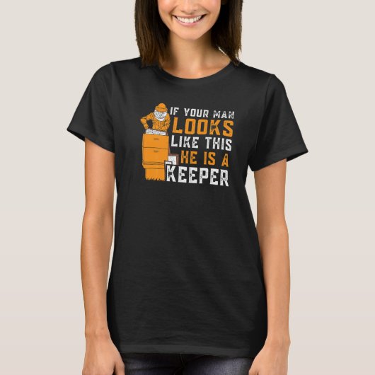 Mens Beekeeping If Your Man Looks Like This He Is T-Shirt (Vorderseite)