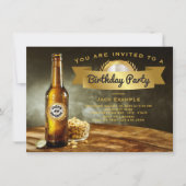 Mens Beer Birthday Party Einladungen (Vorderseite)