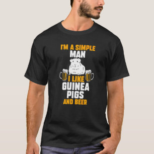 Mens Beer Guinea Schwein 1 T-Shirt