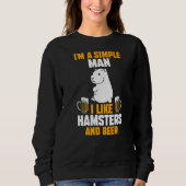 Mens Beer Hamster Sweatshirt (Vorderseite)