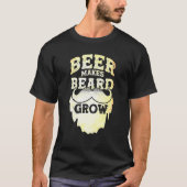 Mens Beer macht Bart Grow T-Shirt (Vorderseite)