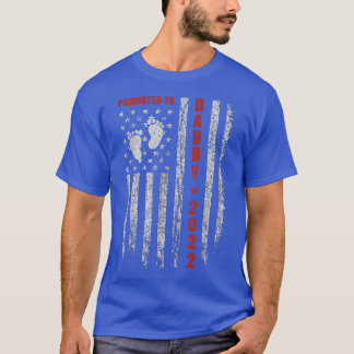 Mens befördert zu Daddy 2022 amerikanische Flagge T-Shirt