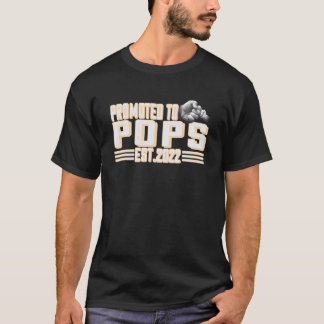 Mens befördert zu Pop 2022 New Dad erste Vater T-Shirt