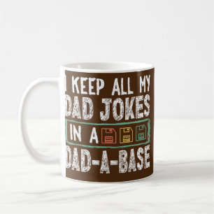 Mens Behielt ich alle meine Vater Witze in einem V Kaffeetasse
