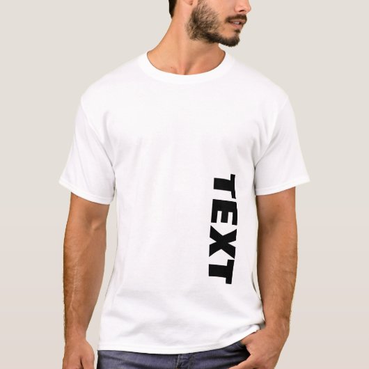 Mens beide Seiten drucken Groß formatierten Schrif T-Shirt (Vorderseite)