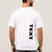 Mens beide Seiten drucken Groß formatierten Schrif T-Shirt (Rückseite)