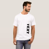 Mens beide Seiten drucken Groß formatierten Schrif T-Shirt (Vorne ganz)