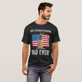 Mens Belgian Malinois Dad American Flag Belgian Sh T-Shirt (Vorne ganz)