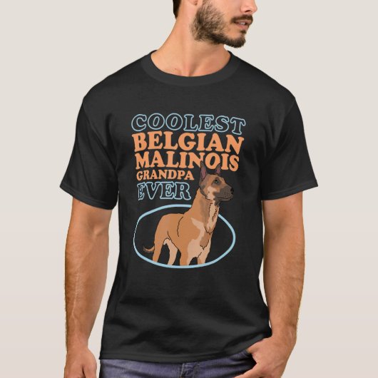 Mens Belgian Malinois Grandpa Dog Owner Malinois 1 T-Shirt (Vorderseite)