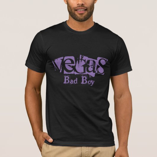 Mens Bella Leinwand T - Shirt-Vegas Bad Boy T-Shirt (Vorderseite)