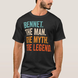 Mens Bennet der Mann der Mythos der Legende zuerst T-Shirt