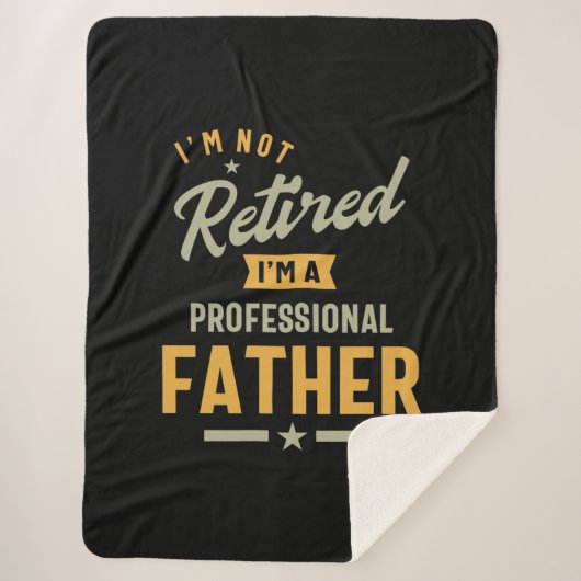 Mens Beruflich Vater Remüde Sherpadecke (Vorderseite)