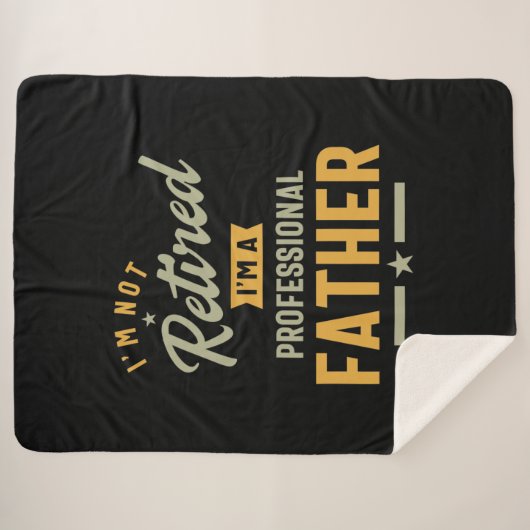 Mens Beruflich Vater Remüde Sherpadecke (Vorderseite (Horizontal))