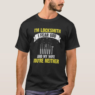 Mens Berufliche Schmiede für einen Loscksmith-Pick T-Shirt