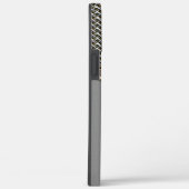 Mens Berufliches Monogramm-Metallic-Look Case-Mate iPhone Hülle (Rückseite / Rechts)